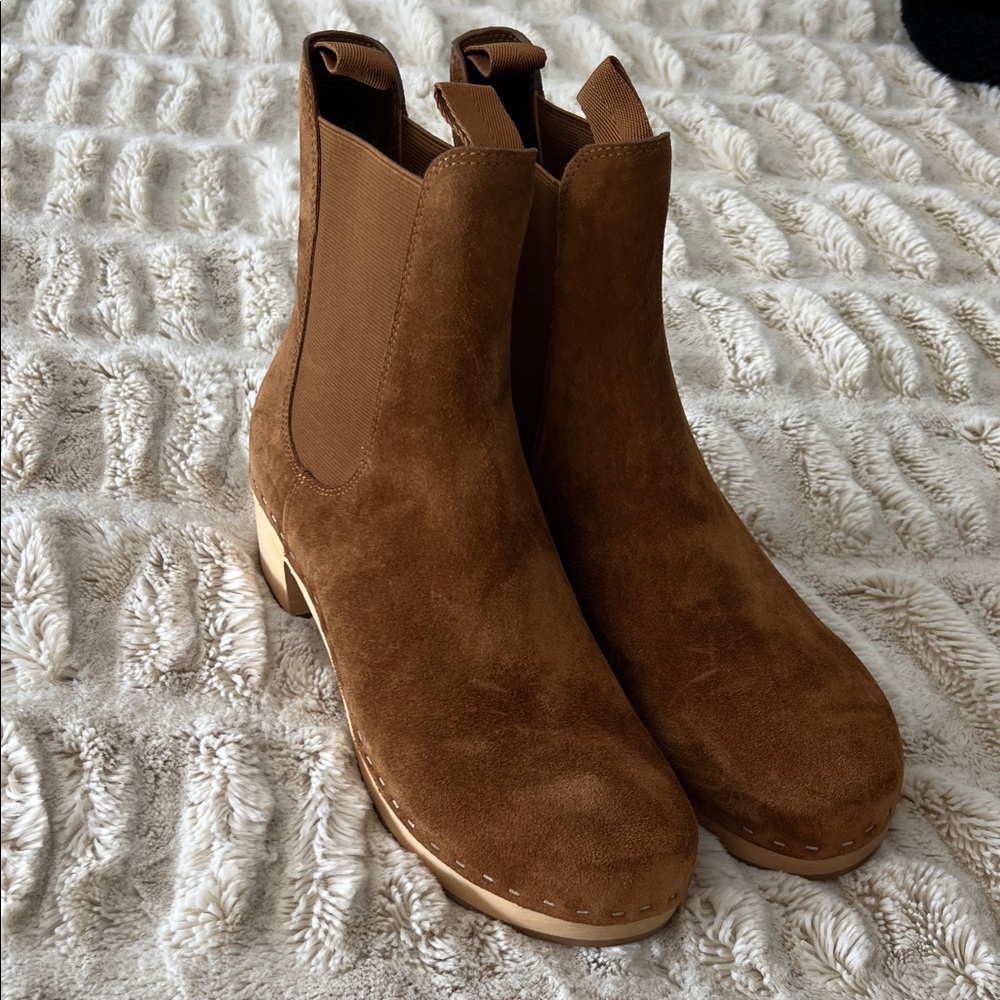 Loeffler Randall Tan Suede Ankle Boots